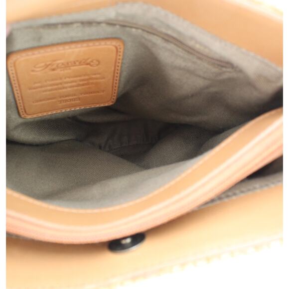 Fossil Crossbody Bag Y2K Woven Straw Tan Leather Strap Vintage Shoulder Purse - Picture 11 of 13